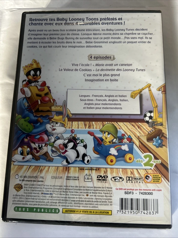 Baby Looney Tunes (Volume 2) Raconte-moi une histoire DVD NEUF - Photo 2/2