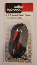Magnavox, 6ft Shielded 2 Male to 2 Male RCA A...