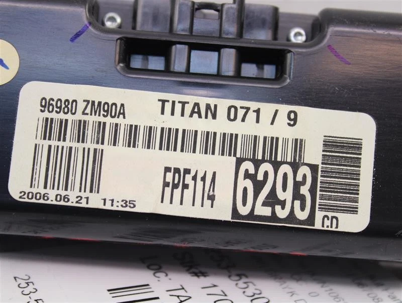Control de calefacción de aire acondicionado clima temperatura Nissan Quest 2007 07 2008 08 2009 09 trasero 900886 Foto 4 de 4