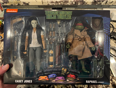 NECA TMNT Casey Jones & Raphael (In Disguise) Multicolor Figure Set