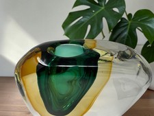 Selten! RIESIGE 10kg 20th Century Murano Sommerso Submerged Art Glass Vase 30cm