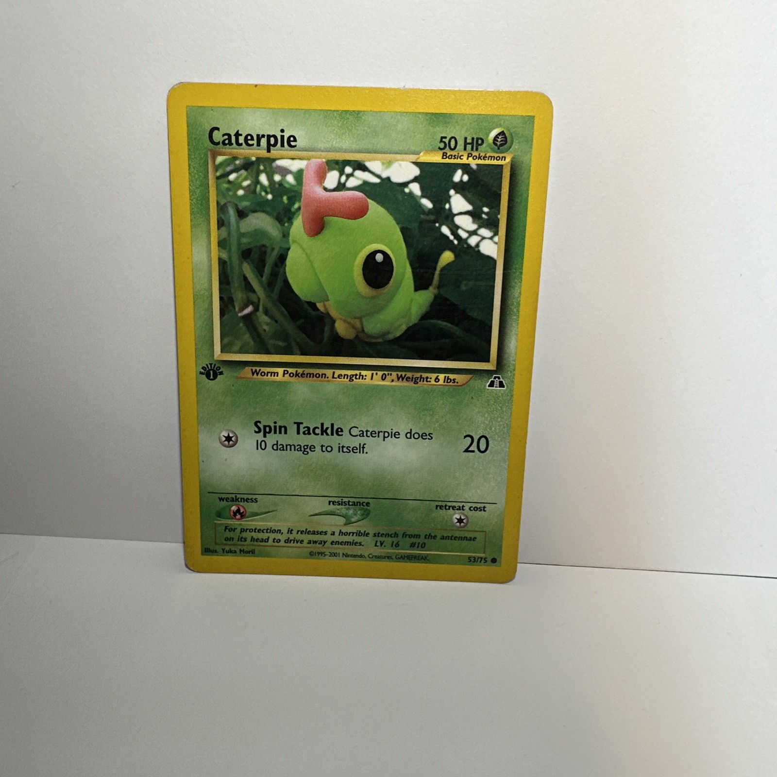Caterpie 53/75 1st Edition Neo Discovery Series Yuka Morii MP