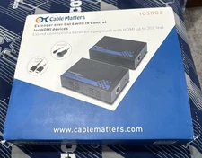 Cable Matters 103002 Wall Mount HDMI Extender Over Cat 6 With IR Control HDMI