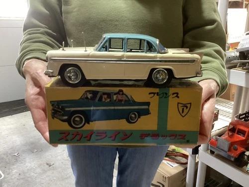 Vintage Bandai Prince/Nissan Skyline Tin Litho W/BOX  (RARE & SPECTACULAR!) 1958