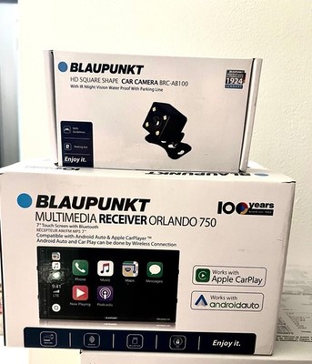 Blaupunkt Multimedia Receiver Orlando 750 and Backup Car Camera Bundle