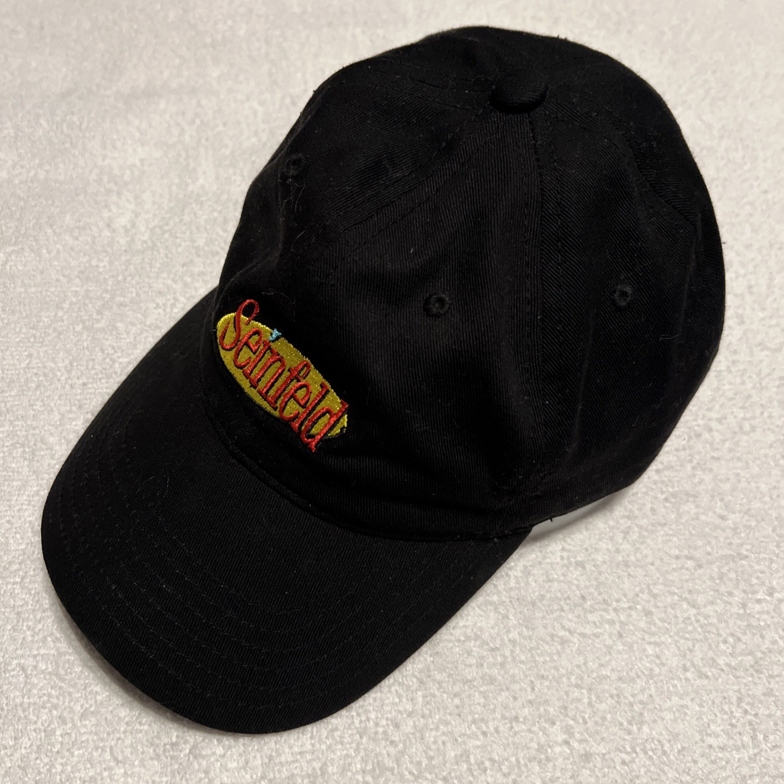 Seinfeld Black Hat Strap Back Adjustable Stitch L… - image 2