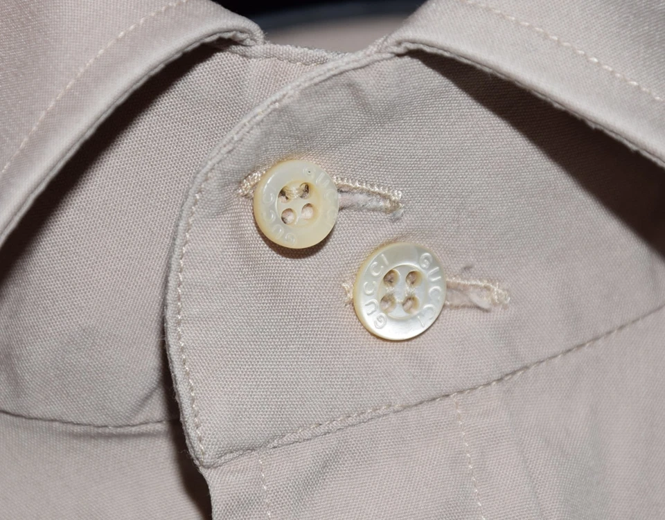 MEN'S VINTAGE GUCCI TOM FORD ERA SHIRT SIZE 40 - 15 ¾ ~TALL "M" / SLIM FIT ITALY - Image 4 of 4