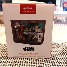 HALLMARK STAR WARS LET THE WOOKIEE WIN 2025 MAGIC CHRISTMAS ORNAMENTS WOOKIE