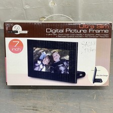 NEW Digital Decor Ultra Slim Picture Frame Color LCD Display Clock Calendar USB