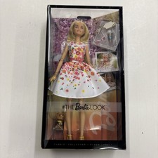Barbie Collector Black Label Articulated The Look Park Pretty Floral Dress Dog