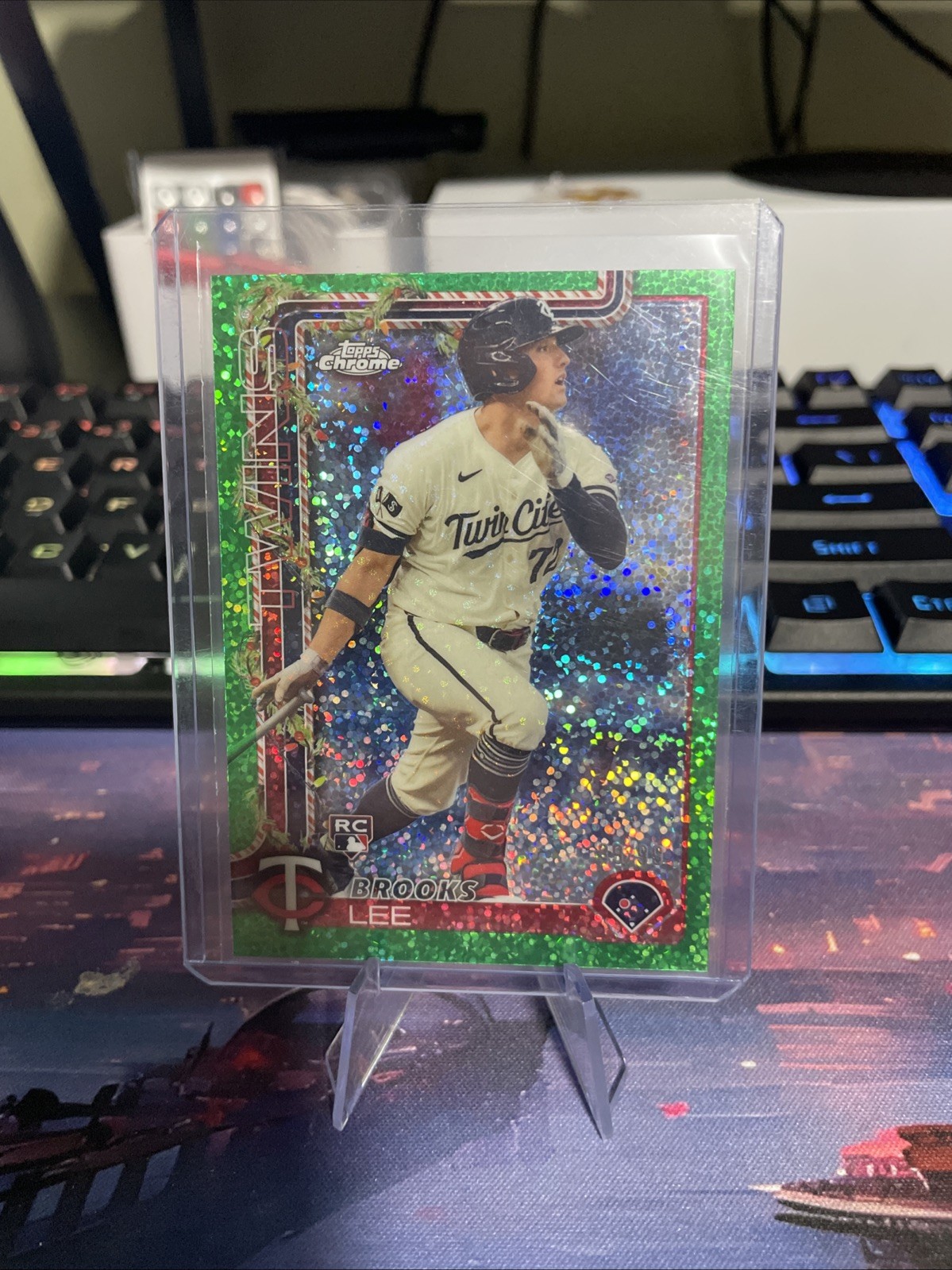 2025 Topps Chrome - Brooks Lee #234 Green Refractor /99 (RC)