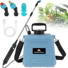Battery Powered Sprayer 2 Gallon Electric Sprayer with 3 Mist Nozzles Powerful