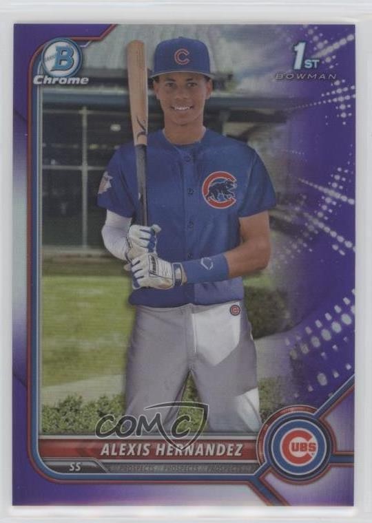 2022 Bowman Chrome Prospects Purple Refractor /250 Alexis Hernandez #BCP-172 7s2
