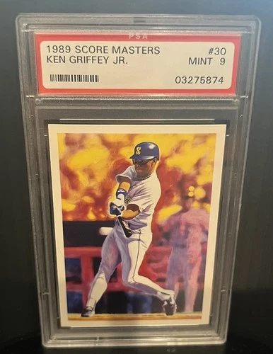1989 Scoremasters #30 Ken Griffey Jr Rookie PSA 9