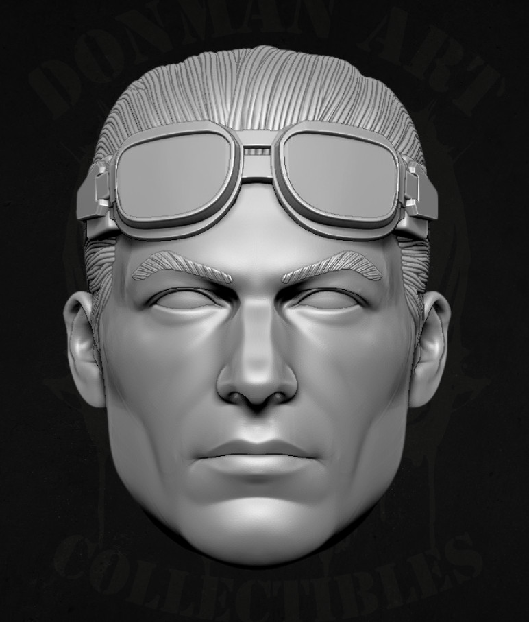 Black Out G.I.Joe Ver A 1:18 scale custom unpainted Head 3.75" Action Figure