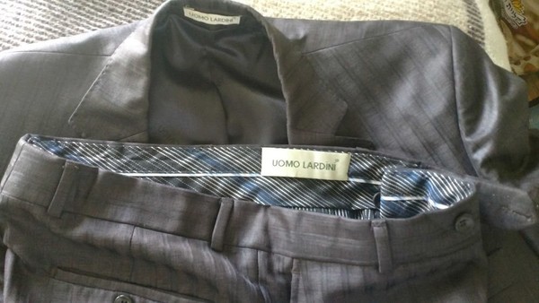 Men Lardini Suit Grey 38