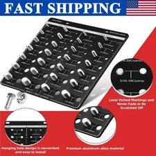 Nut And Bolt Thread Checker 28 Thread Identifier Gauge Inch And Metric Screw NEW