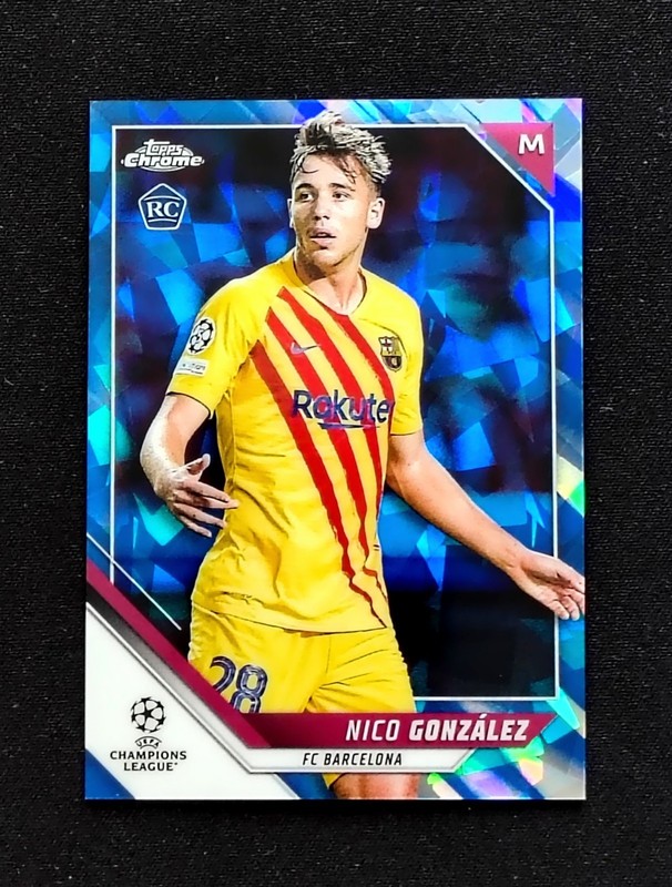 2021-22 Topps Chrome Sapphire UEFA Nico Gonzalez RC Rookie Barcelona Newcastle