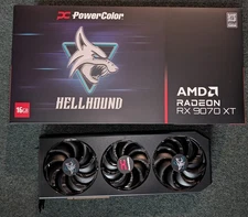 PowerColor Hellhound AMD Radeon RX 9070 XT 16GB GDDR6 Graphics Card