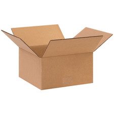 Shipping Boxes Flat 10"L X 10"W X 5"H 25-Pack - Corrugated Cardboard Box for Mov