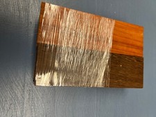 Pack 102 4 Sets Wood Knife Scales Padauk, Lacewood, Wenge, Shedua