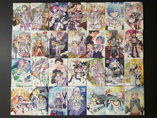 Re:Zero Manga 28 Volumes Chapters 1-4 + Frozen Bond Complete Set New English - Picture 4 of 4