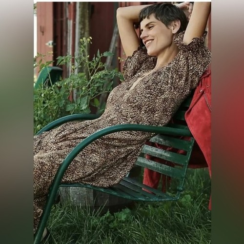 FAITHFULL THE BRAND Maggie Midi Dress Charlie Leopard size size 2/XS NWT - Bild 6 von 12