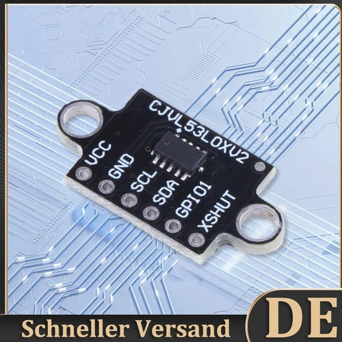 VL53L0X Time-of-Flight--Entfernungssensormodul 940 nm GY-VL53L0XV2 I2C IIC DE