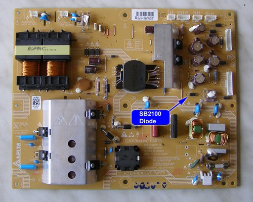 SB2100 Diode für Netzteil Modul DPS-298CP-9A für LCD-TV PHILIPS 42", D907 - Bild 2 von 2