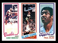 1980 Topps Basketball #110 Moncrief Shelton Silas NM *e10