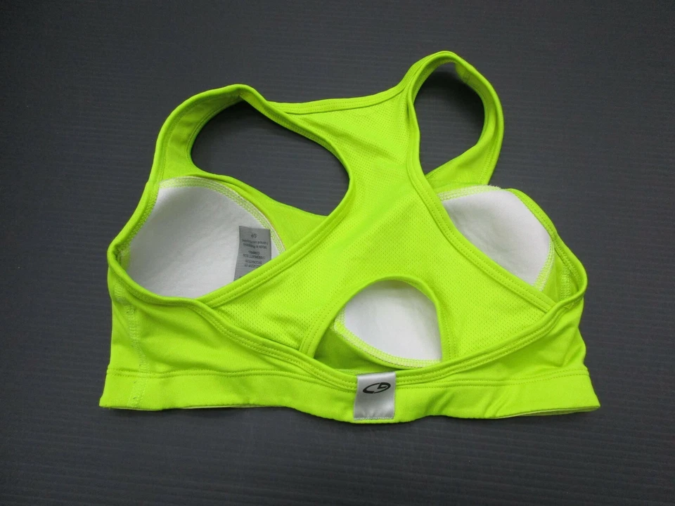 Женский тренировочный спортивный бюстгальтер Champion размер S желтый без проволоки 1E - Изображение 4 из 4