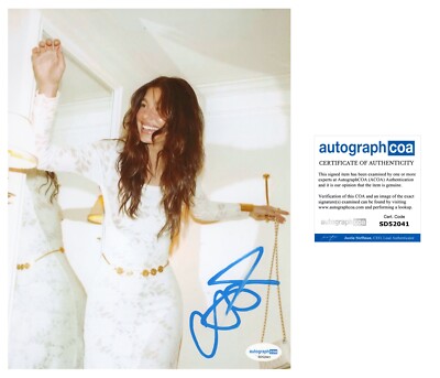 CAMILA MORRONE SIGNED DAISY JONES SEXY MODEL 8x10 PHOTO - ACOA COA