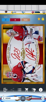 Montreal Canadians. NHL Skate. Gold Label Dual Signatures. Legendary!  RARE!