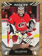 JACK LaFONTAINE RC 22-23 UD MVP Hockey SILVER Scripts SP Parallel #237 Canes