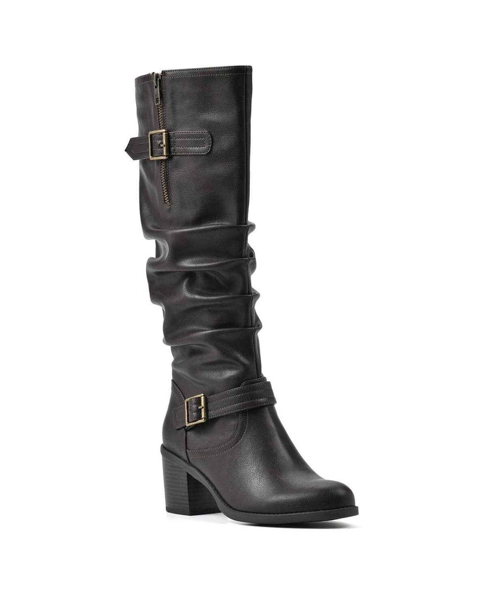 White Mountain Women's Desirable Knee-High Boots Dark