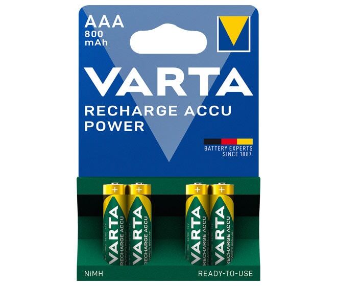 Thumbnail - Varta Ready2use Akku Micro Aaa Hr3 4er Blister (800 Mah)