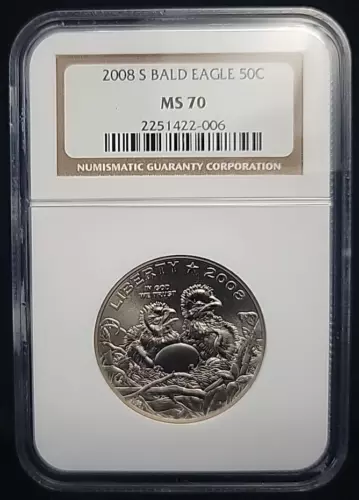 2008 S Bald Eagle Commemorative Half Dollar 50c NGC MS70 | FLAWLESS