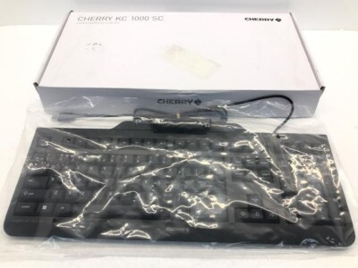 Cherry JK-A0100EU-2 USB Keyboard Security Smart Card Reader Wired KC 1000 SC