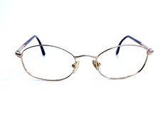 VTG Gucci Gold Brown Oval Frame Eyeglasses 49 16 130