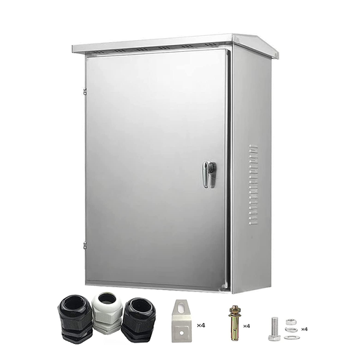 304 Outdoor Stainless Steel Electrical Box Enclosure, IP67 Waterproof