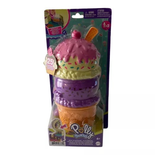 Polly Pocket SPIN ‘N SURPRISE PLAYGROUND Ice Cream Cone Playset