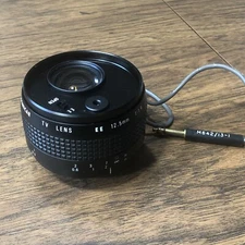 Cosmicar EE TV Lens 12.5mm 1:1.4 Electric Eye Vintage Black Made in Japan