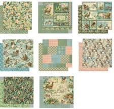 Graphic 45 Woodland Friends Collection 8" Cardstock PICK Deer Fox Squirrel Hare