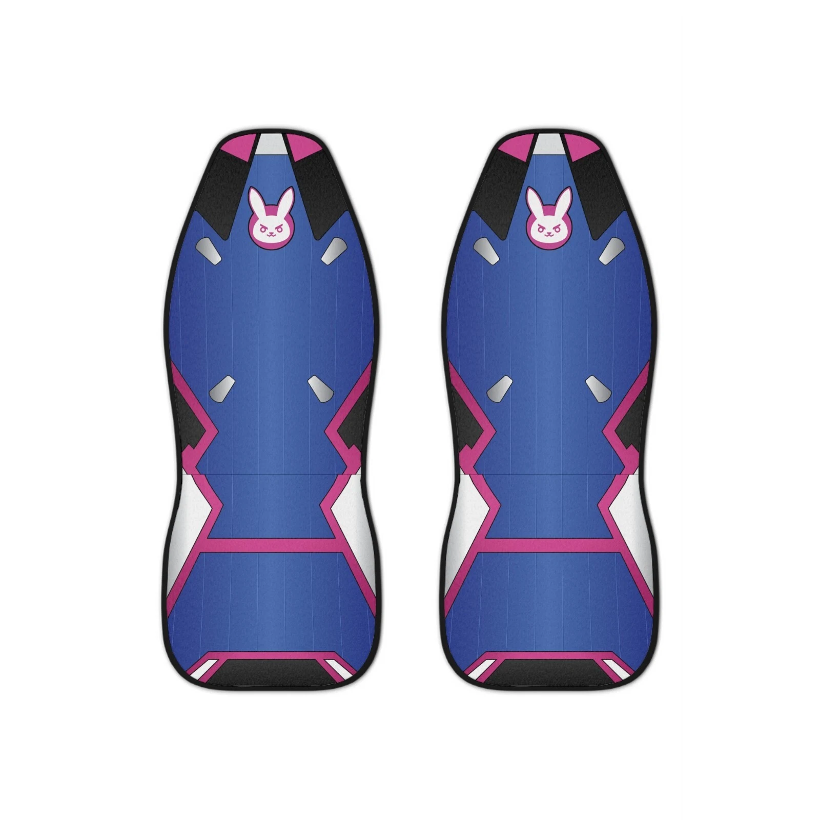 D.Va Cosplay Costume Car Seat Covers - Set of Two - Gamer Girl Auto Accessories