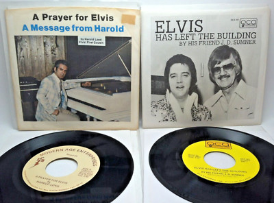 A Prayer for Elvis : Message from Harold (45 RPM, Picture Sleeve) Rare + 1 more