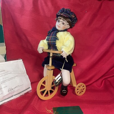 Moments Treasured Porcelain Doll Benjamin 13'' Vicky Wang COA 3 +  LTD 8473/2400