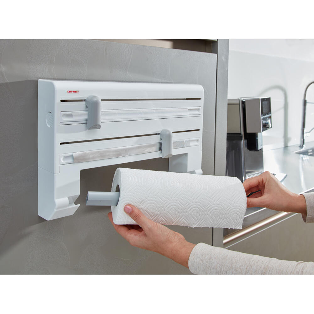 Leifheit WallMounted Kitchen Roll Holder Parat ComfortLine, Paper