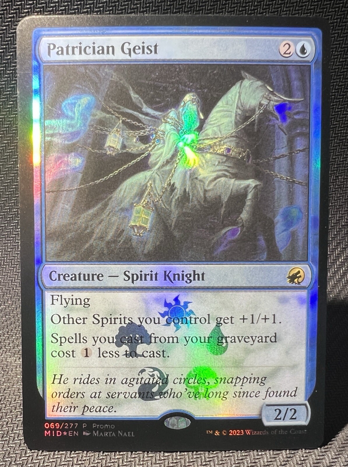 Magic the Gathering Foil Patrician Geist Promo Innistrad: Midnight Hunt MTG