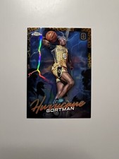 2022-23 Topps Chrome Jazian Gortman Orange Basketball Hurricane Refractor SP /25