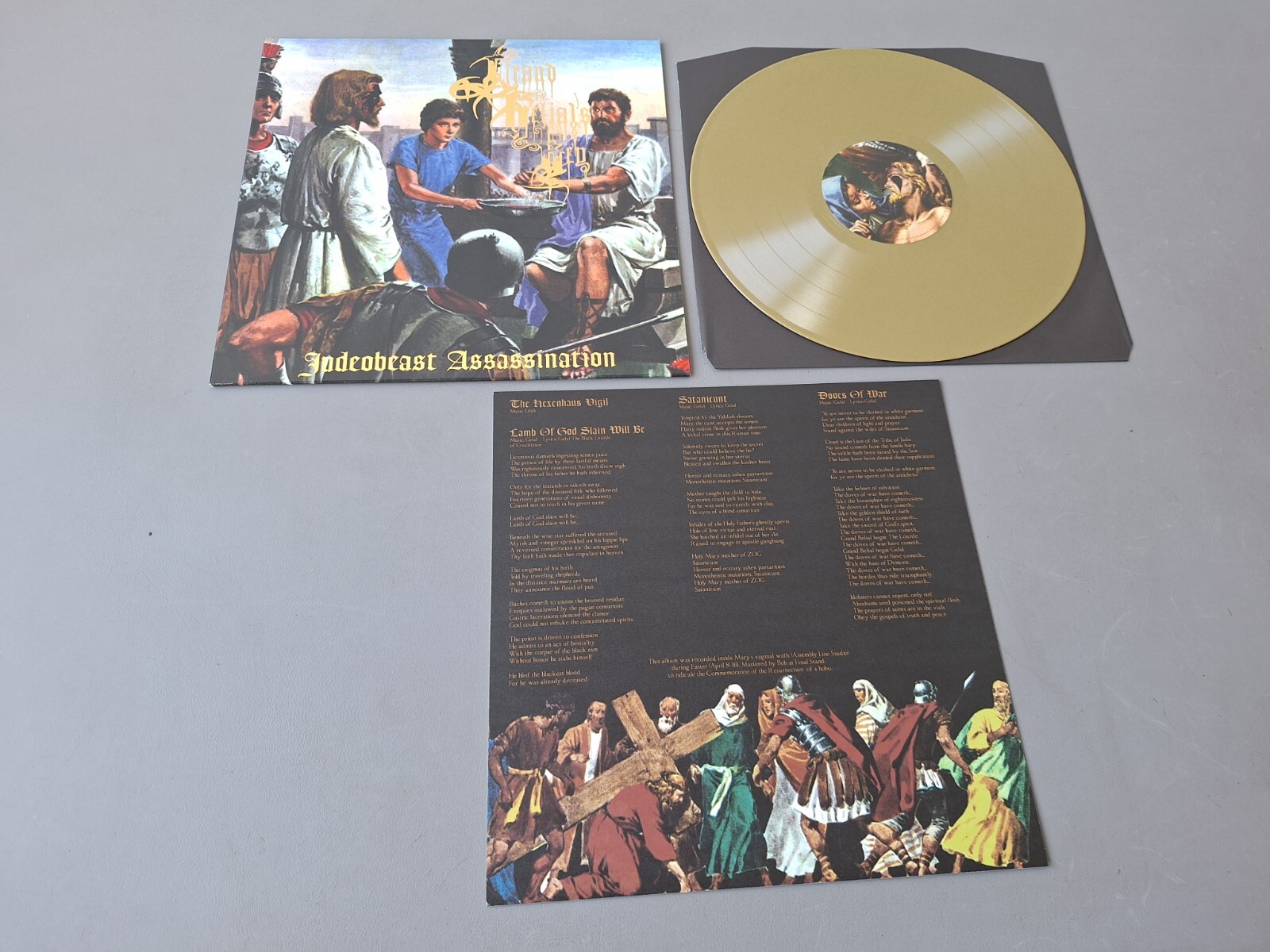 GRAND BELIAL`S KEY lim. golden Vinyl LP Assassination (2019 France)